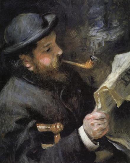 Pierre Renoir Chaude Monet Reading oil painting picture
